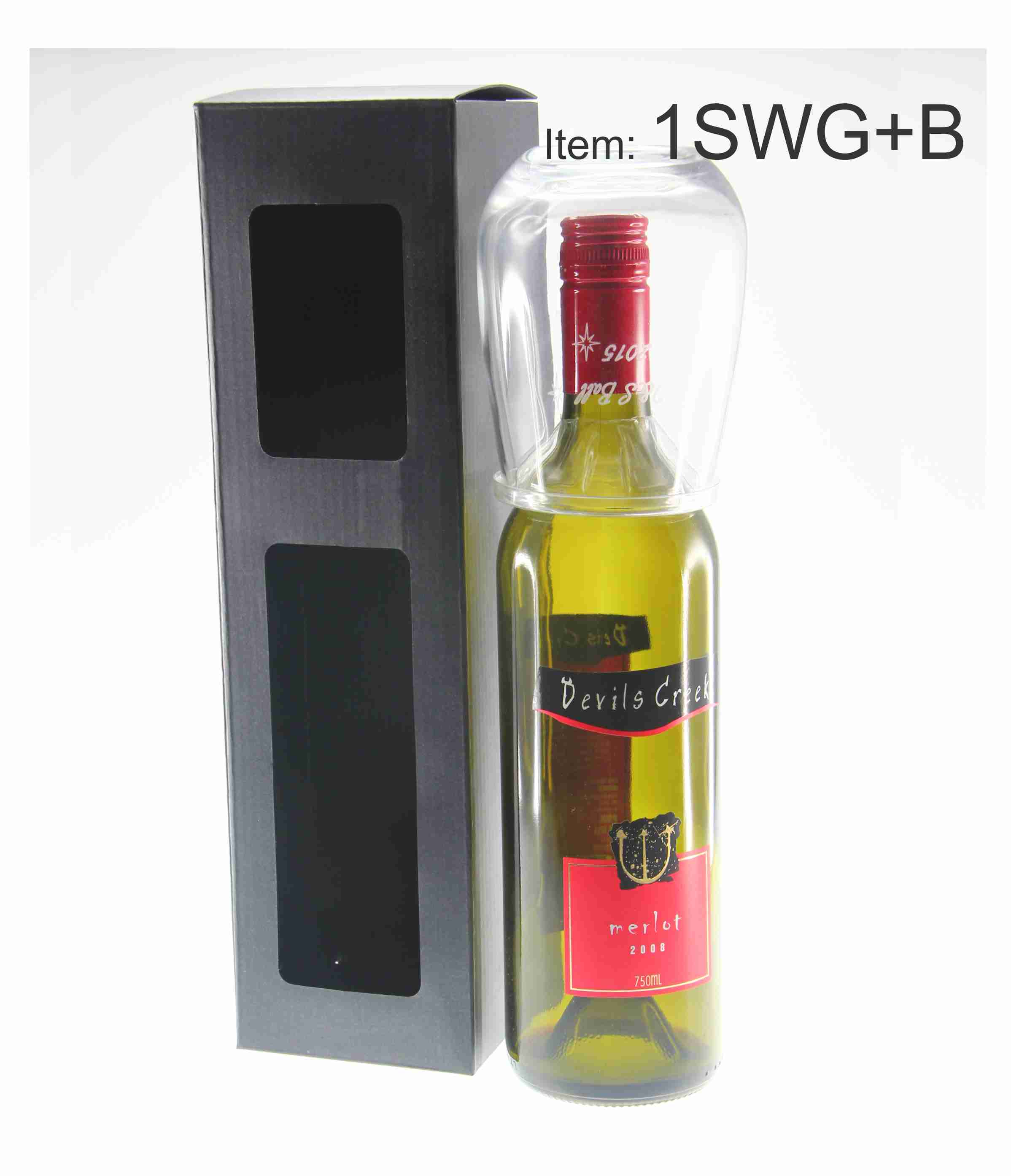 1SWG+B-wine-bottle-and-one-1-stemless-glass-black-gift-box-abc2000-winebox-melbourne 1 stemless wine glasses with bottle black gift box