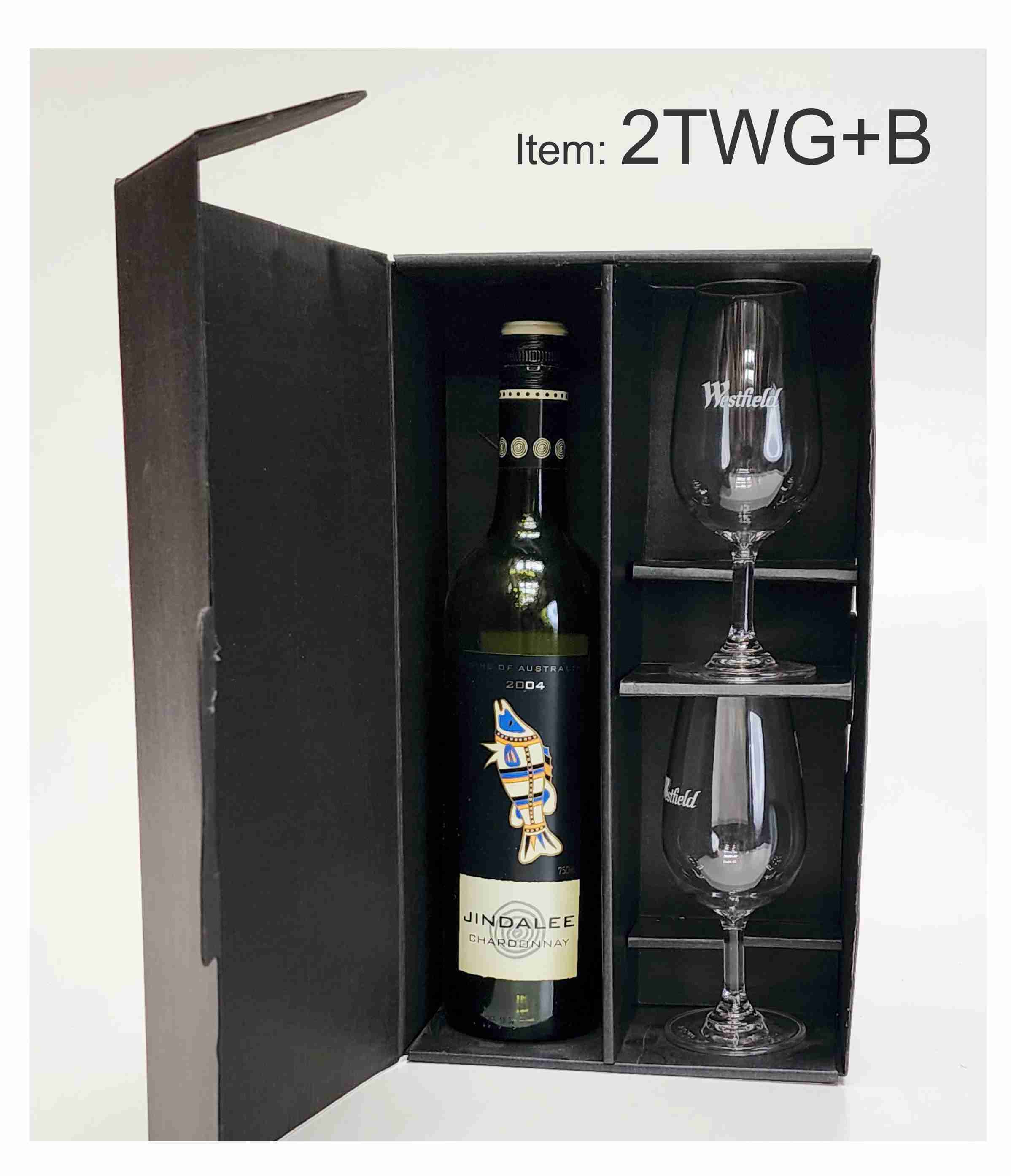 2TWG+B-wine-bottle-and-two-2-taster-glasses-black-gift-box-abc2000-winebox-melbourne two small wine glasses with bottle black gift box