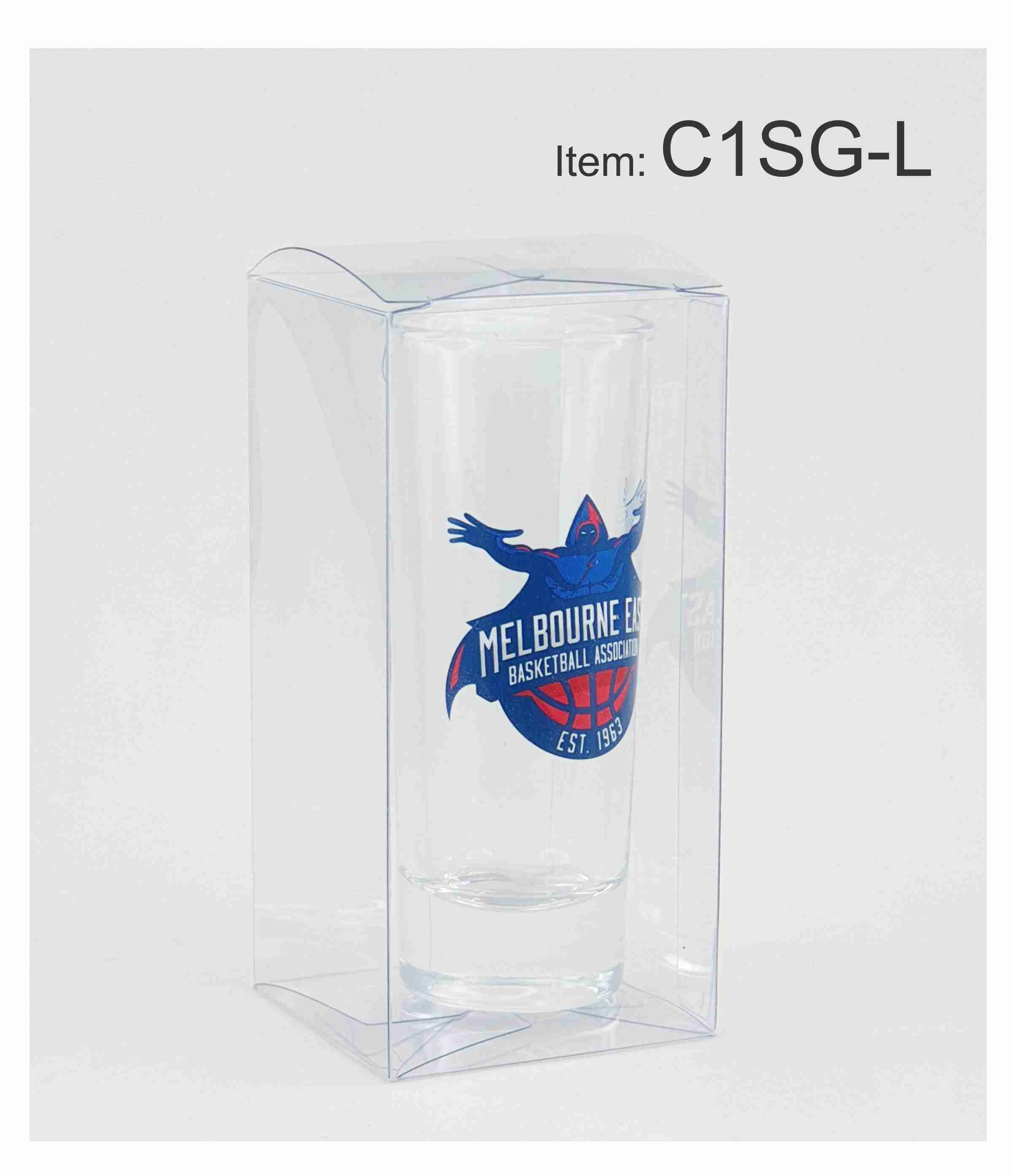 C1SG-L -shot-glass-vodka-whisky_glass_clear_transparent_pvc_gift_box_plastic_packaging_melbourne_abc2000-winebox shot glasses clear plastic gift box