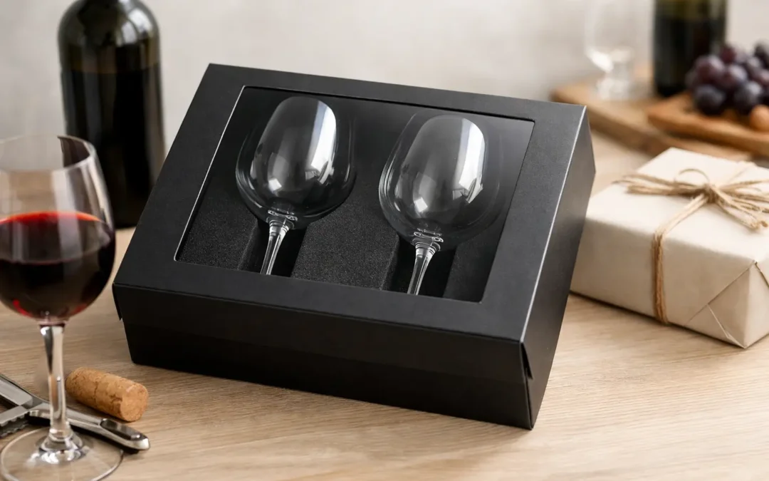 Choosing a Wine Glass Gift Box with Clear Window