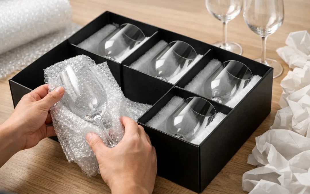 How to Package Wine Glasses Properly