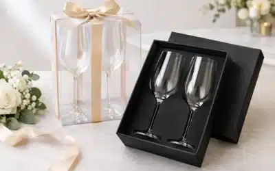 Wedding Glassware Gift Boxes That Look the Part