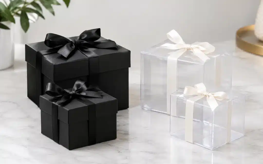 Black Versus Clear Gift Boxes: Which Fits?