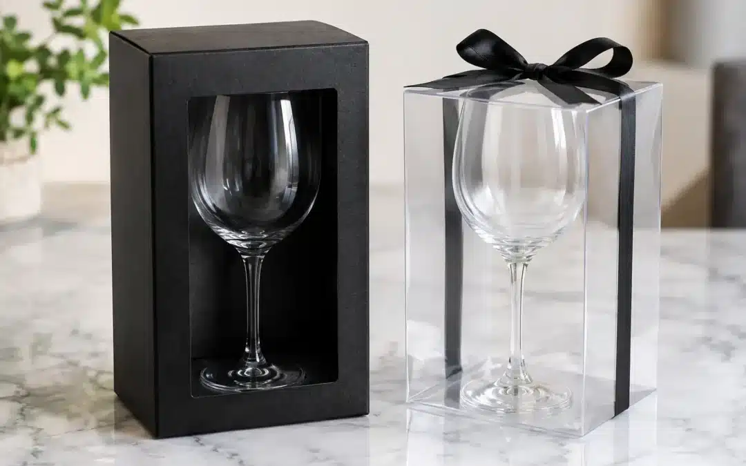 PET versus PVC Boxes for Glassware Gifts