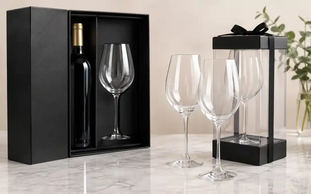 Winery Packaging Example: Glassware That Sells